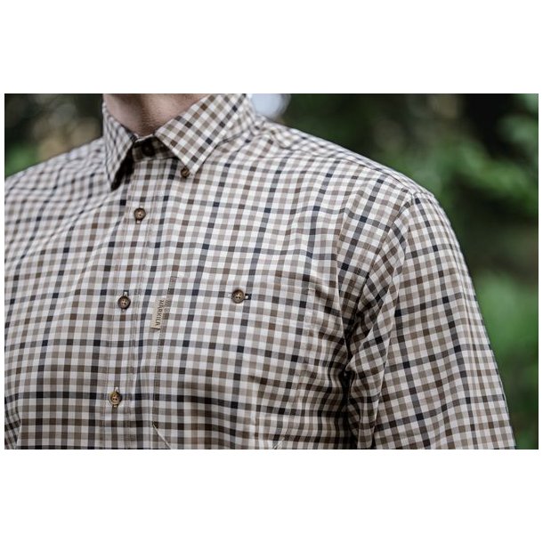 H�rkila Milford Skjorte Blue/Beige Check