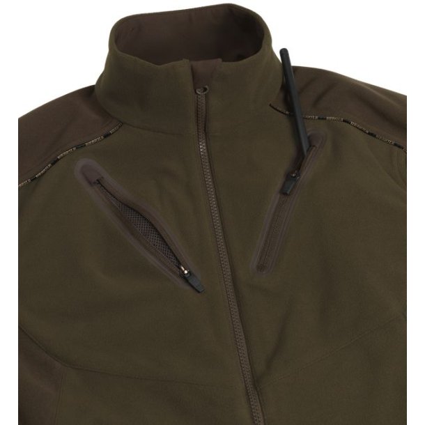 Hrkila Mountain Hunter Fleece Jakke Hunting Green/Shadow brown