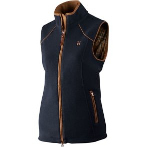 H�rkila Sandhem Fleece Vest W Dark Navy Melange