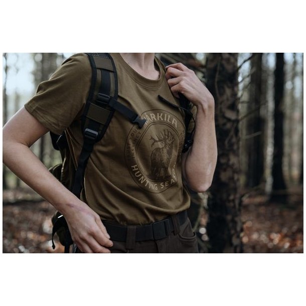 H�rkila Stag Badge S/S T-Shirt W Beech