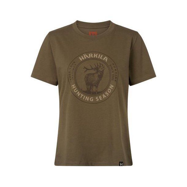 H�rkila Stag Badge S/S T-Shirt W Beech