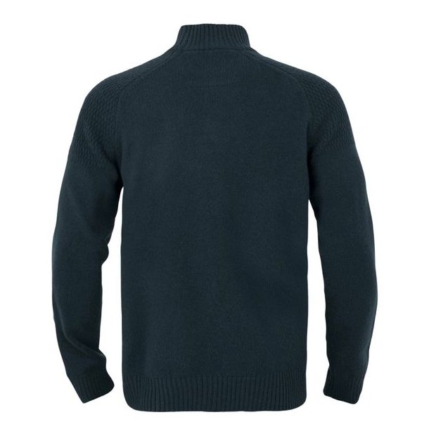 H�rkila Vincent Merino Pullover med Halv Lynl�s Dark Navy