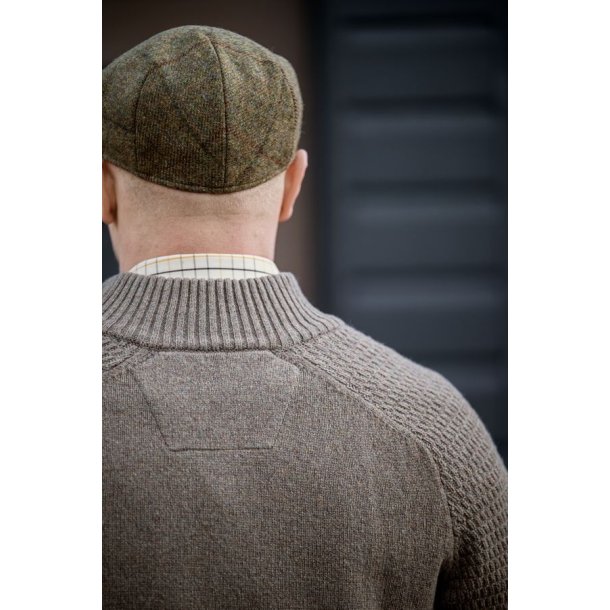H�rkila Vincent Merino Pullover med Halv Lynl�s Dark Sand
