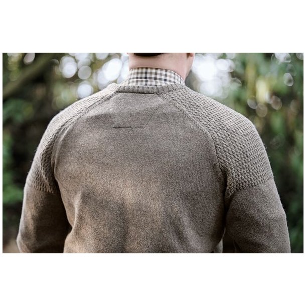 H�rkila Vincent Merino V-Neck Pullover Dark Sand