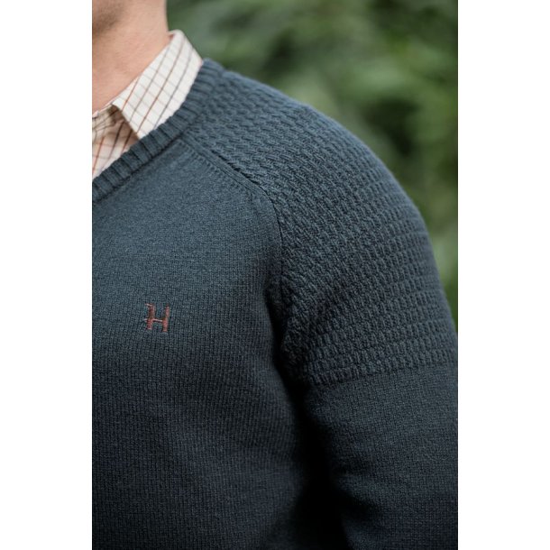 H�rkila Vincent Merino V-Neck Pullover Dark Navy
