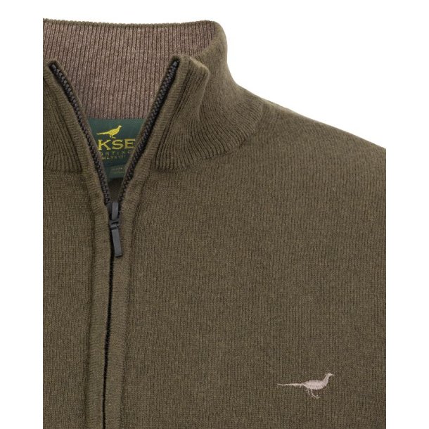 Laksen Brompton Zip Neck Olive