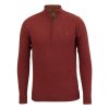 Laksen Brompton Zip Neck Rusty