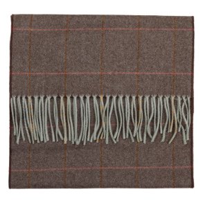 Laksen Camden Scarf Beige Windowpane Check