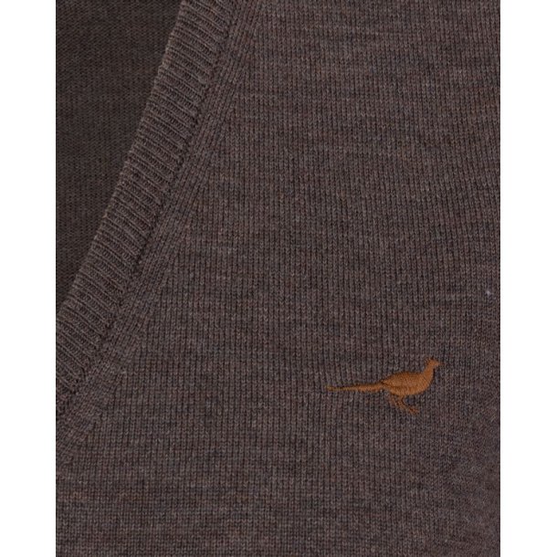 Laksen Camilla V-Neck W Chocolate