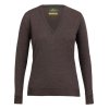 Laksen Camilla V-Neck W Chocolate