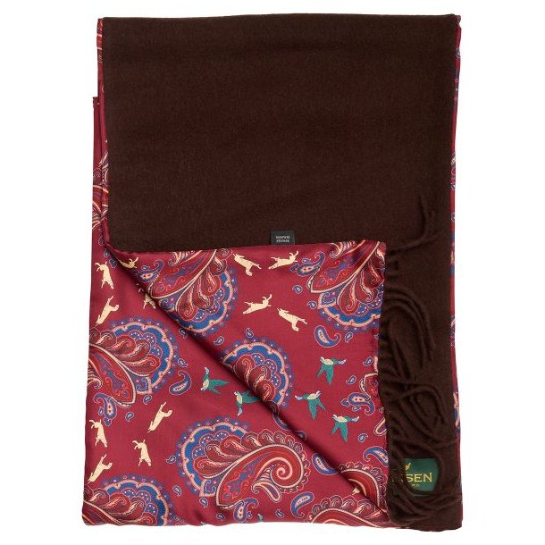 Laksen Game Scarf Wool/ Silk Two Face