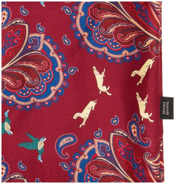 Laksen Game Scarf Wool/ Silk Two Face