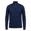 Laksen Norfolk Zip-Neck French Blue