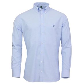 Laksen Oxford Stretch Shirt Light Blue