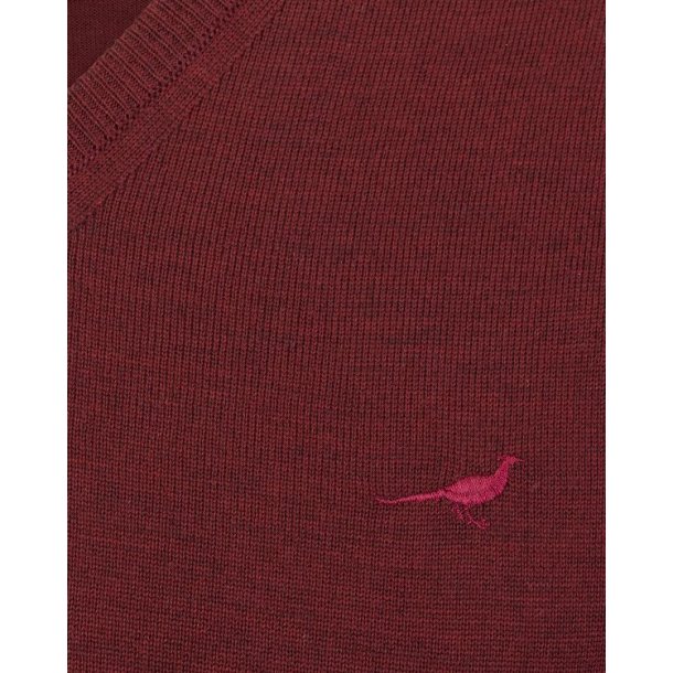 Laksen Sussex V-Neck Vintage Port