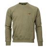 Laksen True Pheasant Logo Sweat Olive Melange