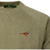 Laksen True Pheasant Logo Sweat Olive Melange