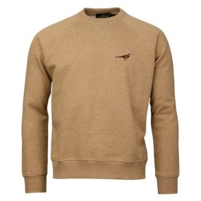 Laksen True Pheasant Logo Sweat Camel Melange