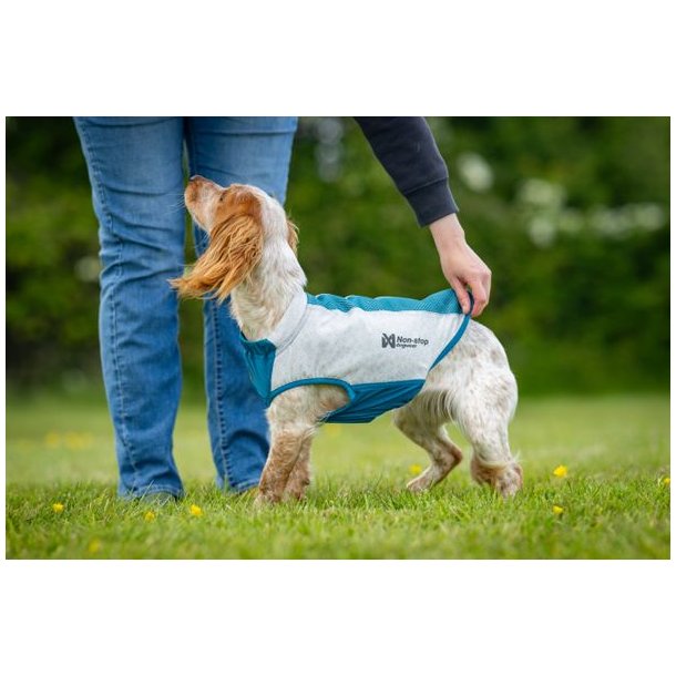 Non-Stop dogwear Cooling Pull-on Vest Light Gray/ Teal