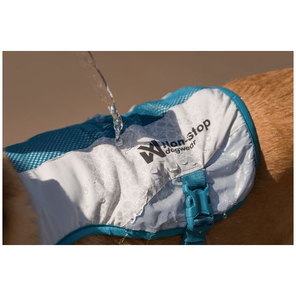 Non-stop dogwear Cooling vest Light gray / teal