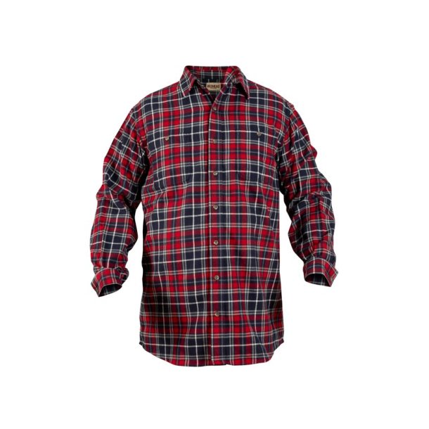 Nordhunt Nebraska Flannel Skjorte Navy / Red