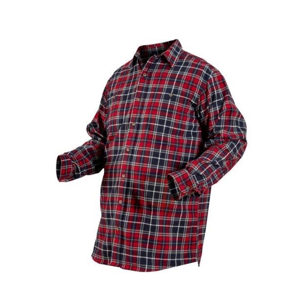 Nordhunt Nebraska Flannel Skjorte Navy / Red