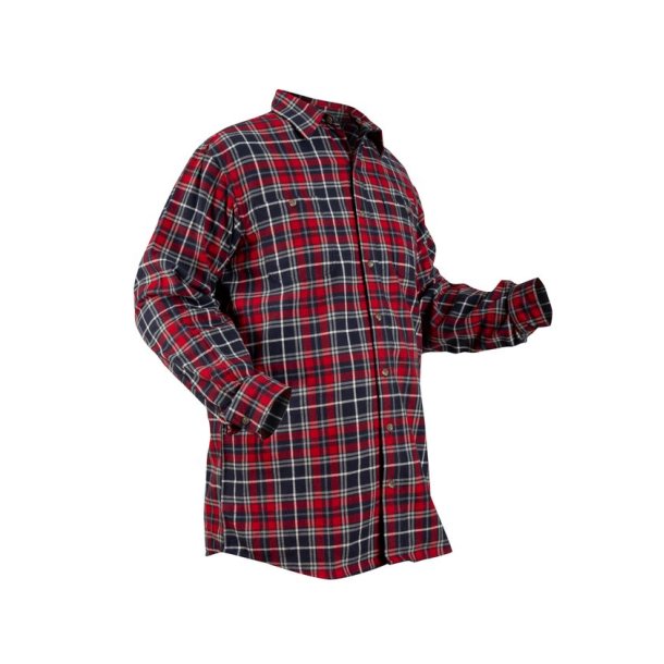 Nordhunt Nebraska Flannel Skjorte Navy / Red