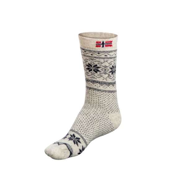 Nordhunt Norwegian Wool Sock Navy/Offwhite