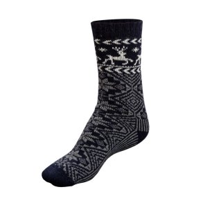 Nordhunt Norwegian Wool Sock Black