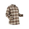 Nordhunt Oklahoma Flannel Skjorte Beige / Blue