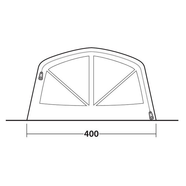 Outwell Boston 6 Air TC 6 Pers. Telt Brown