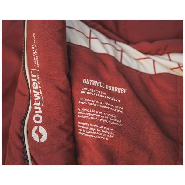 Outwell Camper Lux - Left zipper Sovepose Red