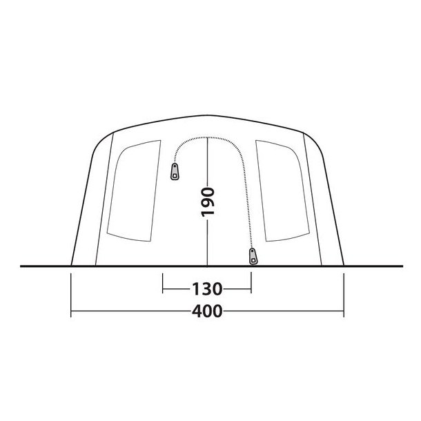 Outwell Sacramento 6 Air 6 Pers. Telt Blue