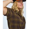 Pinewood Abisko Trekking S/S Shirt W D.Olive/D.Sandstone