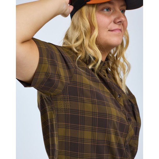 Pinewood Abisko Trekking S/S Shirt W D.Olive/D.Sandstone