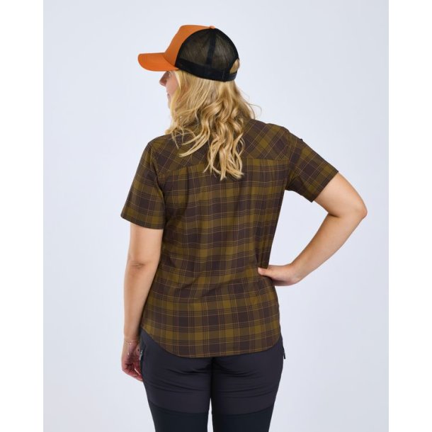 Pinewood Abisko Trekking S/S Shirt W D.Olive/D.Sandstone