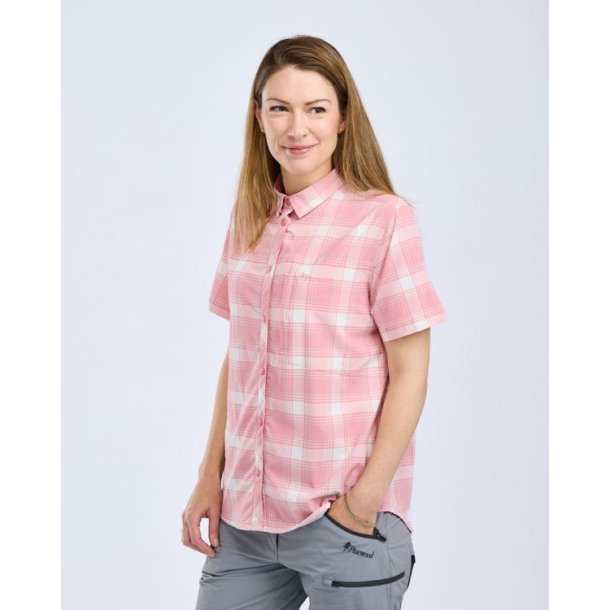 Pinewood Abisko Trekking S/S Shirt W L.Pink/White