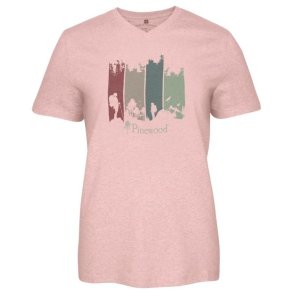 Pinewood Finnveden Recycled Outdoor T-Shirt W D.Pink Mel Adventure
