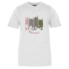 Pinewood Finnveden Recycled Outdoor T-Shirt W White Mel Adventure