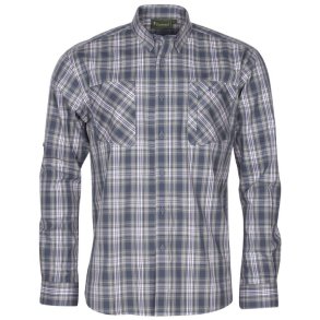 Pinewood Glenn LS Shirt Blue/Grey