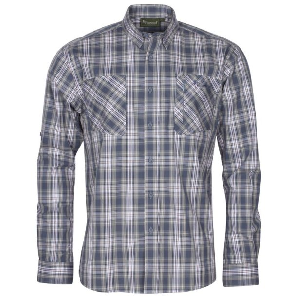 Pinewood Glenn LS Shirt Blue/Grey