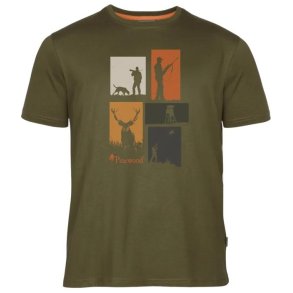 Pinewood Hunting T-Shirt Olive Mel