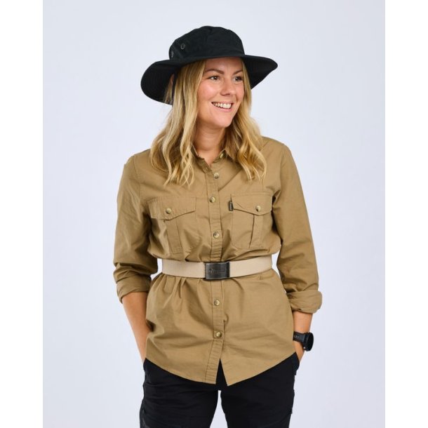 Pinewood InsectSafe Poplin L/S Shirt W Sandstone