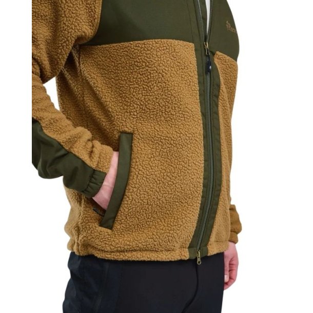 Pinewood Pile Fleece Jacket D.Sand/MossGreen