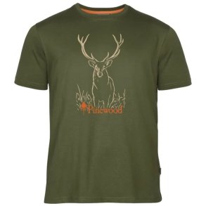 Pinewood Red Deer T-Shirt Green -26