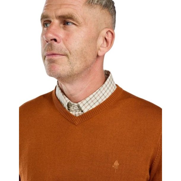 Pinewood V�rnamo Merino Sweater Orange Clay