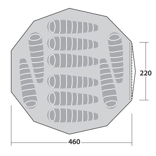 Robens Klondike Grande 10 Pers. Telt Khaki