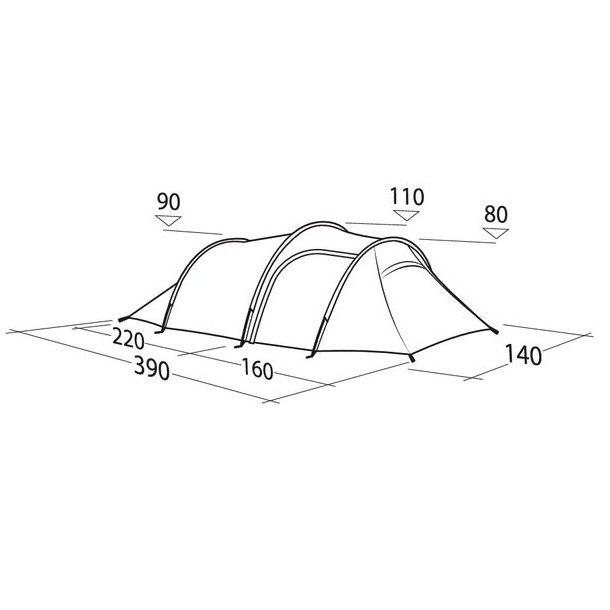 Robens Roamer 2 LW 2 Pers. Telt Light Green