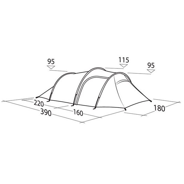 Robens Roamer 3 LW 3 Pers. Telt Light Green