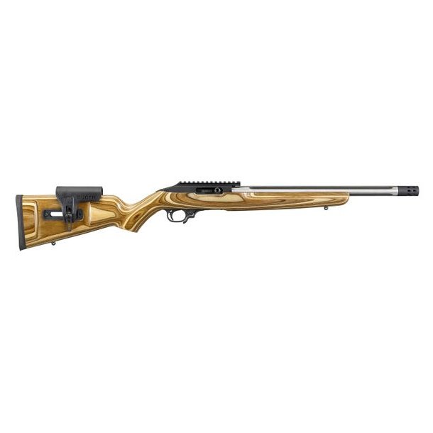 Ruger 10/22 Competition .22 Satin Stainless, Natural Brown Stock